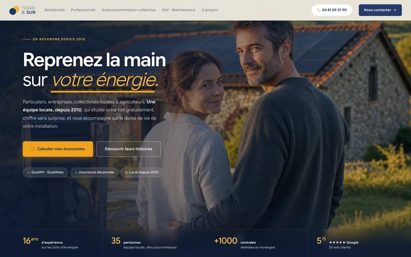 Site de Terre & Sun